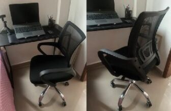 🪑 Cadeira de Escritório Secretária Base Cromada com Rodinha Fortt…