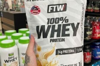 💪 Whey Protein 100% Refil 1kg Sabor Sorvete De Baunilha…