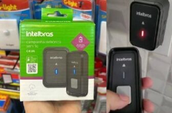 🔔 Campainha Sem Fio Intelbras CIB 101 Preta 🔥 POR…