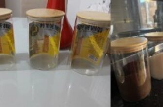 ✅ Kit Com 3 Potes De Vidro de 1L com…