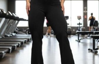 💪 Calça Legging Flare Bailarina Cintura Alta Treino Academia -…