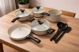 🍲 Jogo De Panelas 8 Peças Teflon Antiaderente Tampa De…