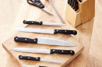 🔪 Amazon Basics Conjunto de facas de cozinha 14 peças…