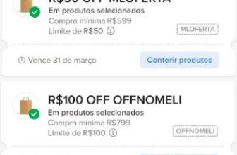 ➡️ R$50 OFF no site em compras a partir de…