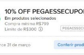 ➡️ 10% OFF no site em compras a partir de…