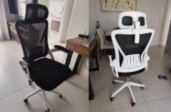 🪑 Cadeira de Escritório Ergonômica Giratória Mesh – HYATTO OFFICE…