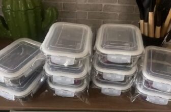 ✅ Kit 10 Potes Herméticos Vidro 370ml 🔥 DE 159…