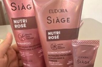 🧴 Kit Eudora Siàge Nutri Rosé: Shampoo 250ml + Condicionador…