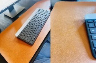 ✅ Mouse Pad Couro Ecológico Costurado 70x30cm 🔥 POR 19,99…