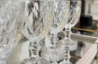 ✅ Jogo 6 Taças Diamante Vidro 330ml Copo Diamante 🔥…