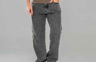 👖 Calça Jeans Marmorizada Streetwear Larga Bag 🔥 DE 109…