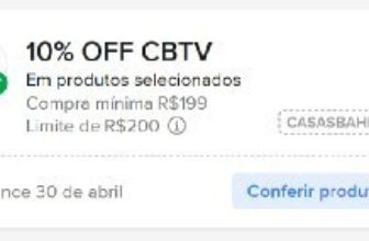➡️ 10% OFF em R$199, limitado a R$200 OFF 🎟…