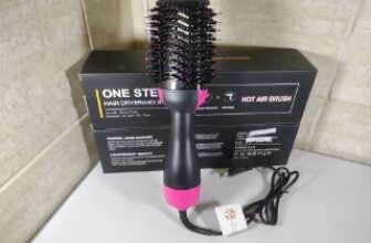 ✅ Escova Secadora Alisador Elétrica Quente Cabelo Com 3 Em1…