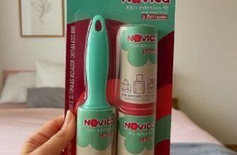 ✅ Noviça Rolo Adesivo Fit com 25 Folhas Tira Pelos,…