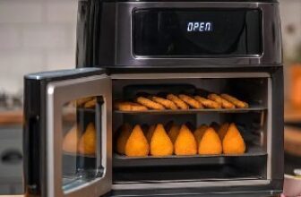 🍟 Fritadeira Elétrica Air Fryer Oven Black INOX WAP 12L…