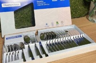 🍴 Jogo Talheres Faqueiro Búzios Aço Inox 24 Peças Tramontina…
