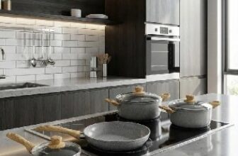 🥘 Jogo de Panelas Cerâmica Antiaderente Indução Zenith 5 Peças…