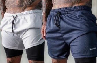 🩳 Kit com 2 Shorts 2 em 1 Dryfit Academia…