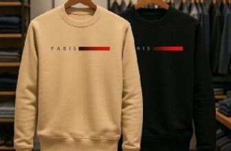 🧥 Moletom Masculino Gola Careca Flanelado Paris 🔥 DE 89,90…