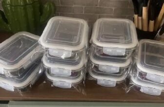 🍱 Kit com 10 Potes de Vidro Herméticos 640ml 🔥…