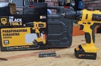 🔩 Parafusadeira Furadeira De Impacto A Bateria 21V 3/8” Bivolt…