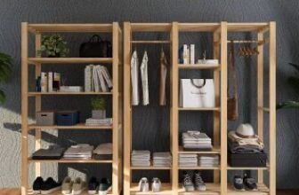 🪵 Kit Cabideiro Arara Sapateira E Estante Roupas Madeira Pinus…