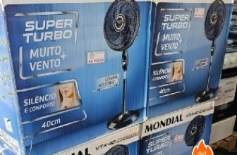 ✅ MONDIAL Ventilador Coluna, Turbo 8 Pás – 40cm, 110V…