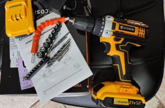 🧰 Furadeira com Chave de Fenda Escovada + 2 Baterias,…