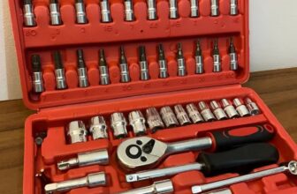 🔧 Jogo De Soquete 46 Peças Aço Crv 1/4 Catraca…