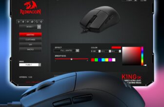 ‼️ Mouse Gamer Redragon K1ng 1K Preto PAW3327 Cabo USB…