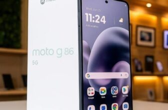 📱 Smartphone Motorola Moto G86 5g 256gb 24gb – Grafite…