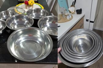 ✅ Conjunto De 6 Bowls Tigelas De Inox Tamanhos Variados…