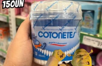 ✅ Cotonetes Hastes Flexíveis Pote, 150un 🔥 POR 10,40 ↪️…