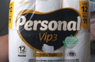 🧻 Personal Papel Higiênico Vip Folha Tripla Com 12 Rolos…