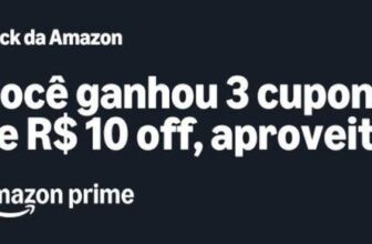 CUPONS AMAZON PARA CONTAS SELECIONADAS Exclusivos membros prime! 3 CUPONS DE R$…