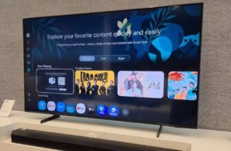 CINEMA DE RESPEITO NA SUA CASA Samsung Vision AI TV 55″ QLED Ultra 4K QEF1 + Sou…