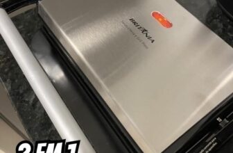 DAR UM UP NOS TEUS RANGOS Sanduicheira e Grill Britânia 2 em 1, 850W com Trava I…