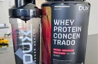 COMBÃO PRA VOCÊ VIRAR O HULK Dux Nutrition Whey Concentrado Pote – 900g + Coquet…
