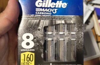 PRA DEIXAR O ESTOQUE RENOVADO Refils Para Barbear Gillette Mach3 Carbono Carga p…
