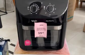 Fritadeira Elérica Air Fryer Easy Oven 3 em 1 Elgin 12 litros 1800w 127v POR 24…
