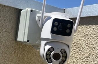 UM OLHO NO PEIXE OUTRO NO GATO Câmera de Segurança Lente Dupla Wifi FHD Externa …