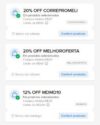 20% OFF em R$29, limitado a R$60 OFF cupom: CORREPROMELI https://meli.la/2x8pu3…