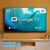 50TINHA DE QUALIDADE Smart Tv Philips 50″ 4k Google Tv Comando De Voz DE 1.999 |…