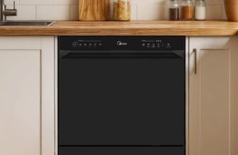 Lava Louças 8 Serviços Preta Touch Plus Midea POR 1.619 CUPOM: COMECOU12H https…