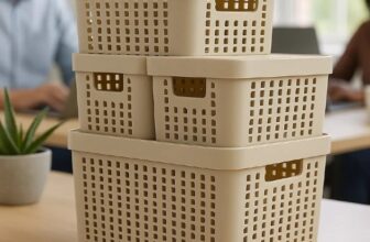 ORGANIZE TUUUUDO Kit 5 Caixas Organizadoras 2l 4,5l 17l Com Tampa DE 79 | POR 69…