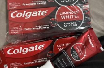 Colgate Creme Dental Clareador Luminous White Carvão Ativado 70g 4 unidades DE …