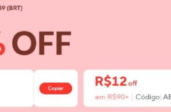 Monte o carrinho! https://s.click.aliexpress.com/e/_c44nnPuR R$12 OFF em R$90: …