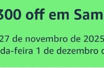 CUPOM DE DESCONTO NA AMAZONCUPOM: SAMSUNG300 – R$300 OFF  ATIVE AQUI: https://am…