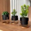 DECORE SEU CAFOFO Trio de Vasos Cachepot com Suporte DE 49 | POR 35,91 https://s…