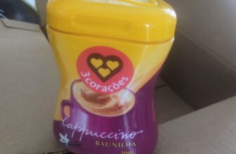 CAFÉZIN PRA DAR AQUELA ACORDADA 3 Corações Cappuccino Sabor Baunilha 200g DE 21,…